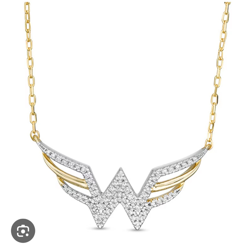 Zales wonder, woman, 1/8 diamond necklace,NWT